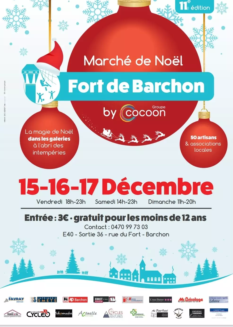 Marché de Noël au fort de Barchon
